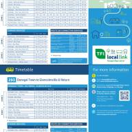 Updated Local Link Time Tables for 2025