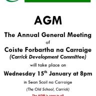 Coiste Forbartha na Carraige AGM 2025